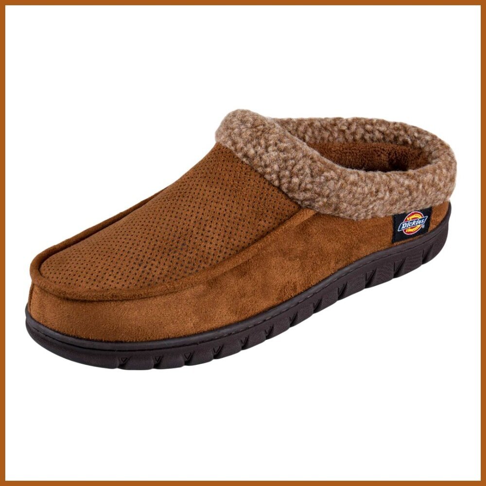 Memory Foam Slippers With Indoor Outdoor Sole Microsuede Microterry